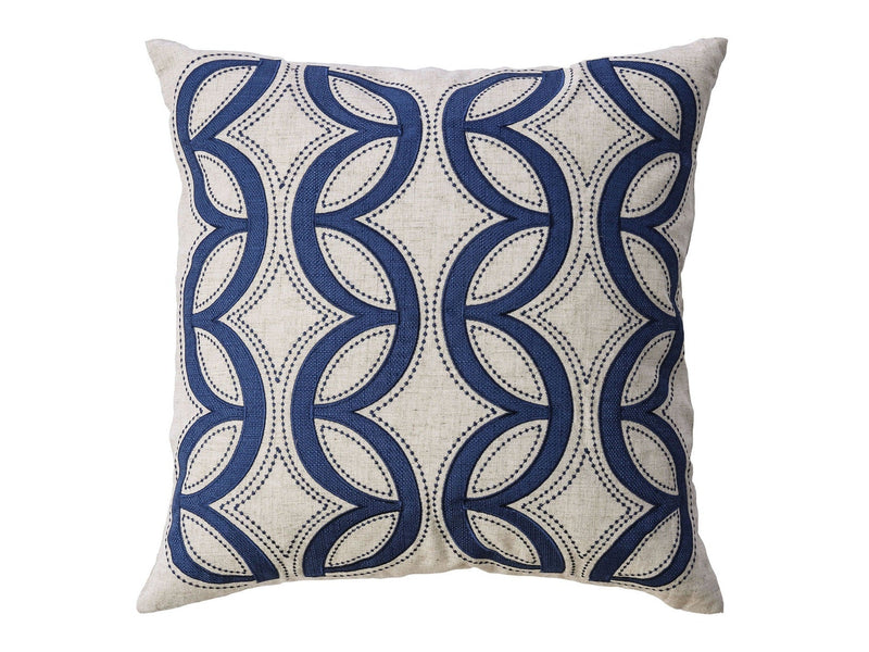 Teri Beige/Indigo Pillow (Set of 2)
