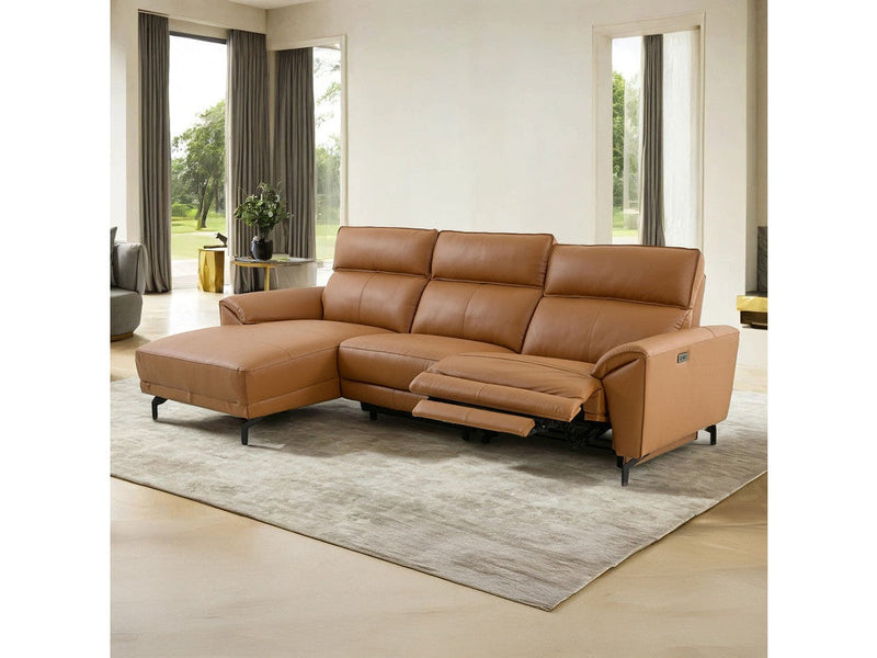 Themis Brown Clay Power Sectional