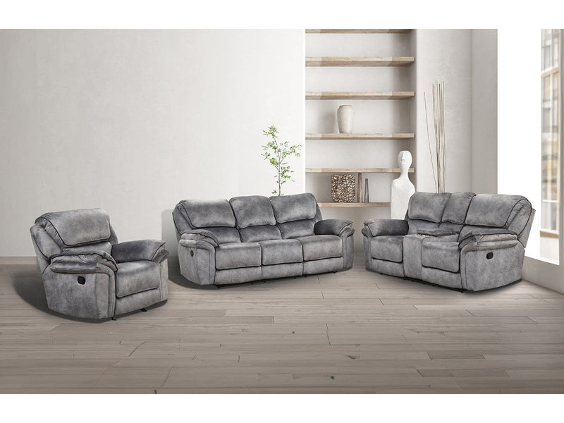 Theola Gray Sofa & Loveseat & Chair