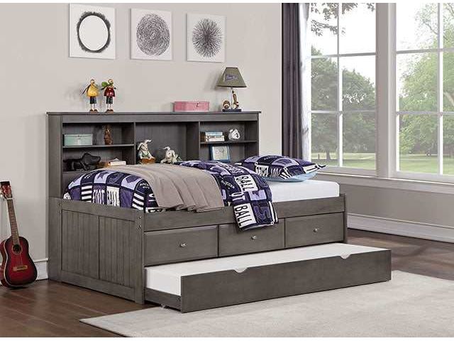 Tibalt Dark Gray Full DayBed w/ Trundle
