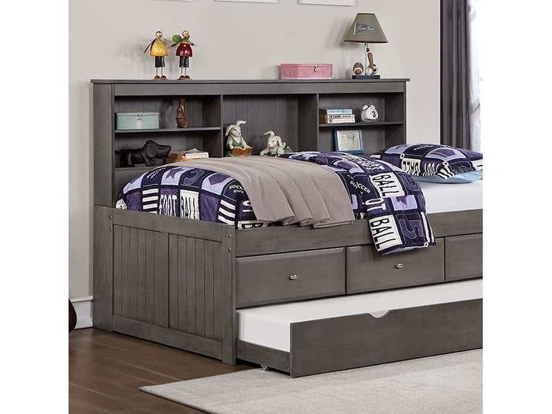 Tibalt Dark Gray Twin DayBed w/ Trundle