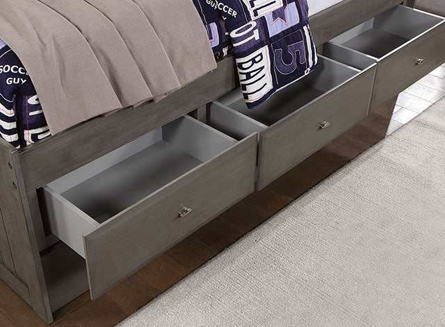 Tibalt Dark Gray Twin DayBed w/ Trundle