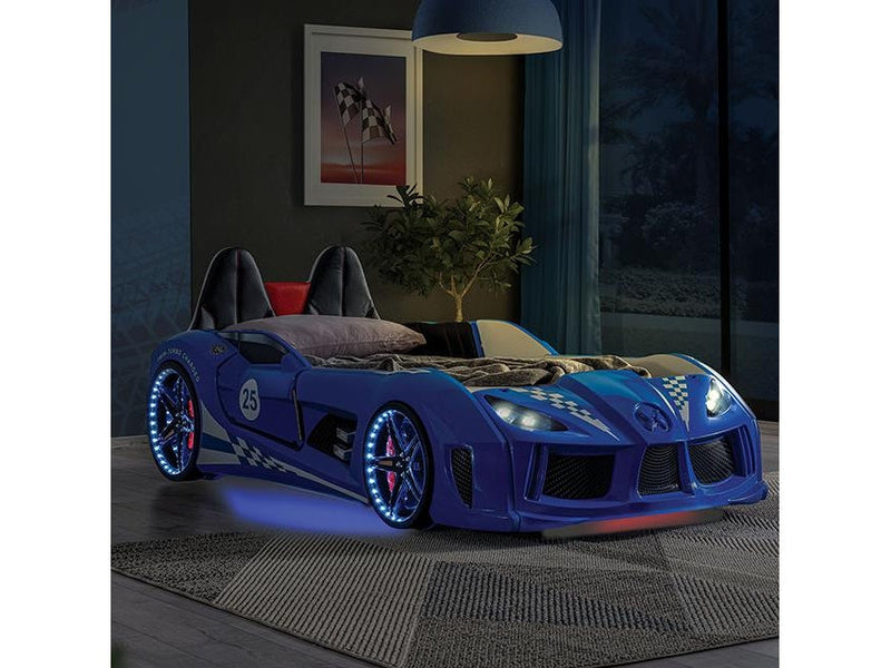 Trackster Blue Car Bed  / Twin