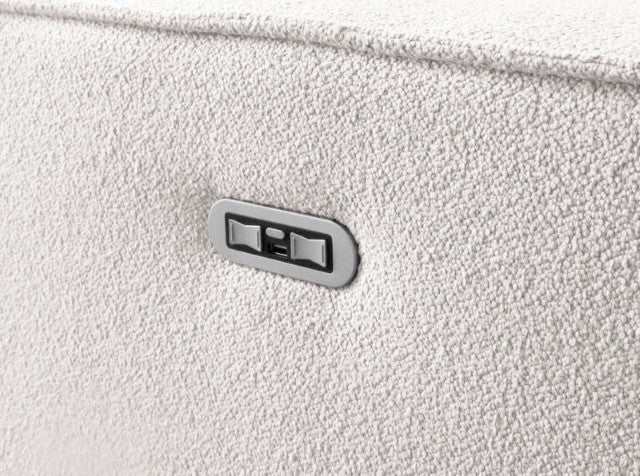 Treharris White Power Loveseat