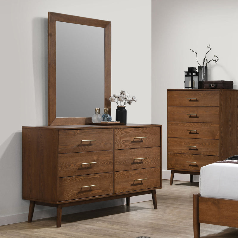 Tromso Walnut 5 Pc. Queen Bedroom Set w/ Chest