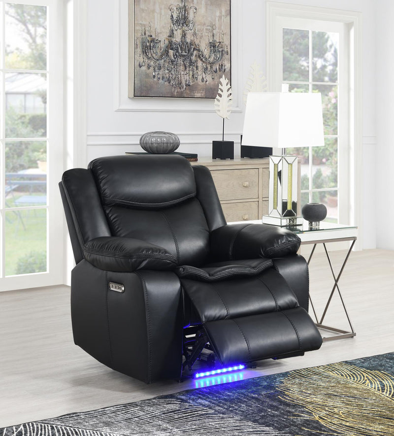 Altari Black Recliner Living Room Collection