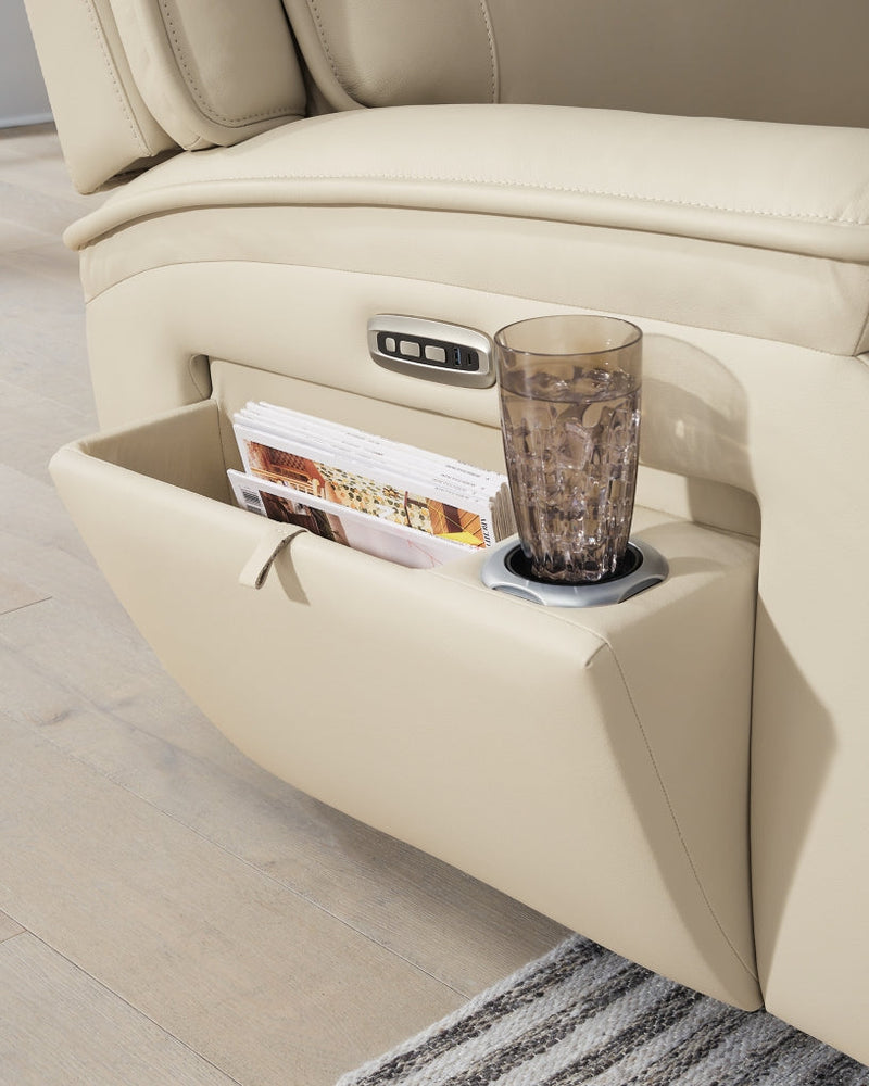 Double Deal 3-Piece Power Reclining Loveseat with Console