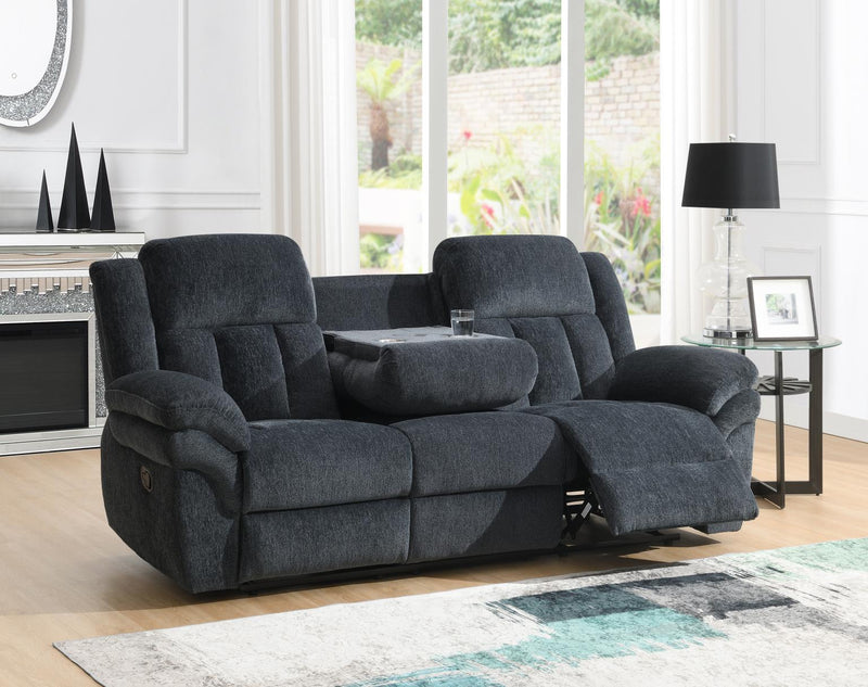 Logan Charcoal Gray Sofa Living Room Collection