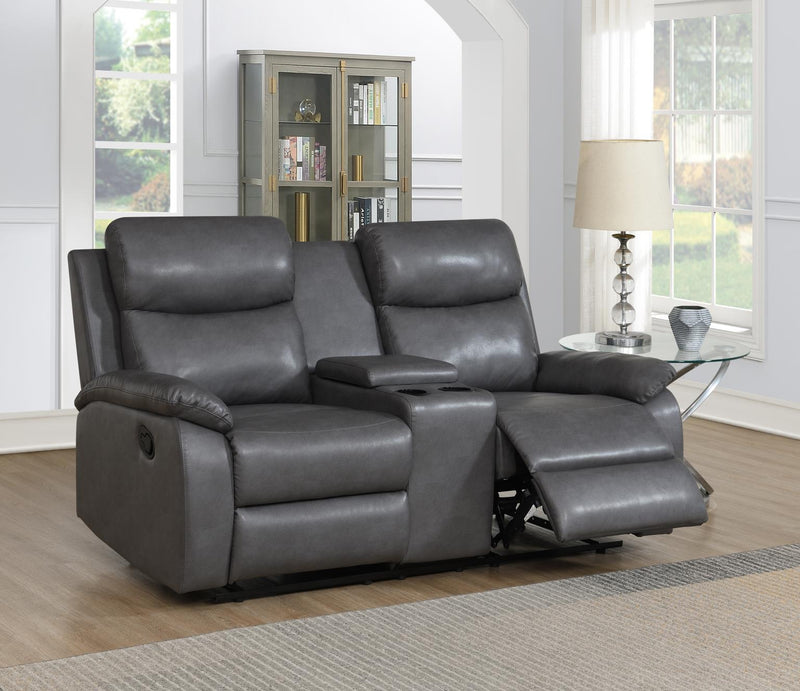 Theo Gray Loveseat Living Room Collection