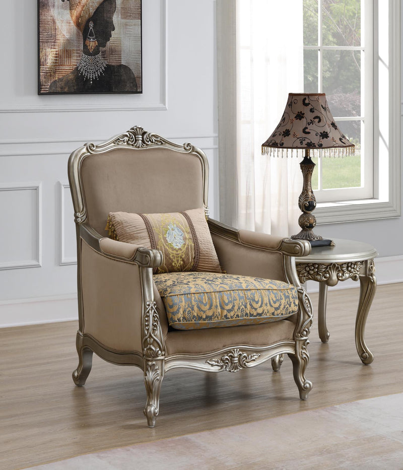 Quincy Champagne Chair Living Room Collection