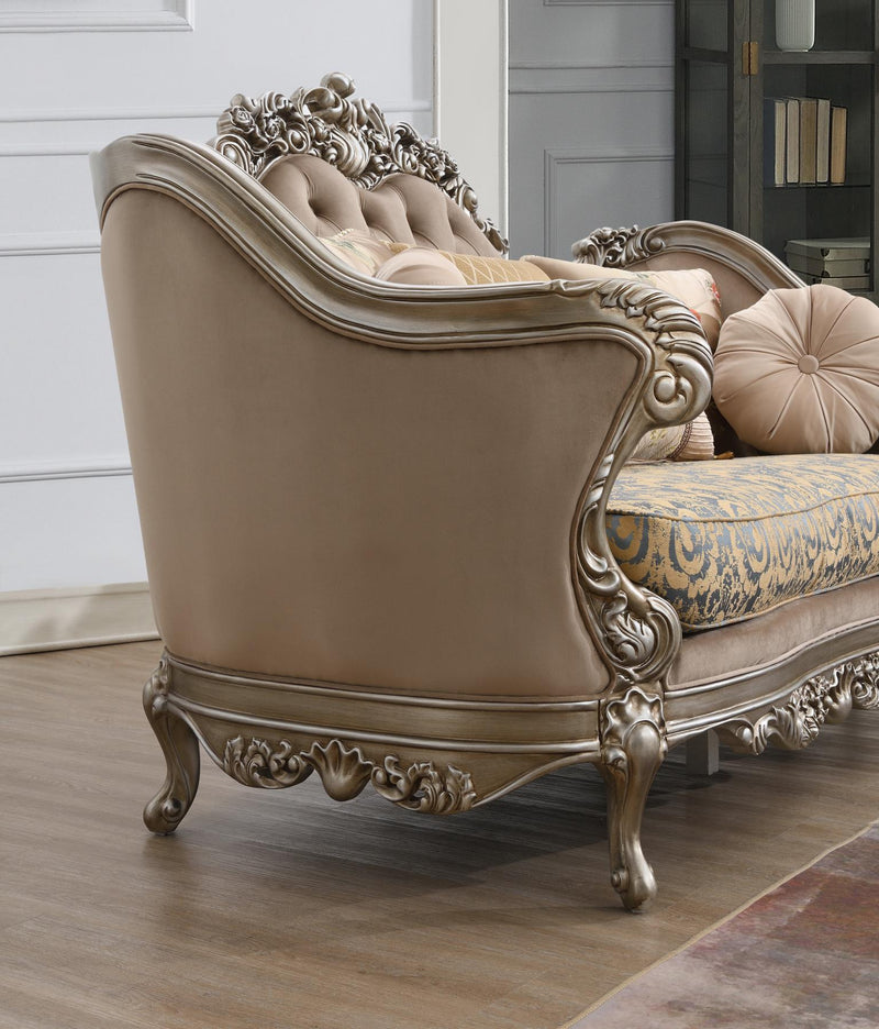 Quincy Champagne Sofa Living Room Collection
