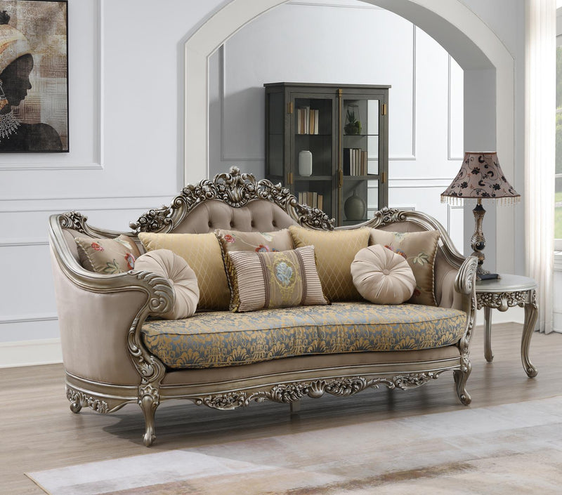 Quincy Champagne Sofa Living Room Collection