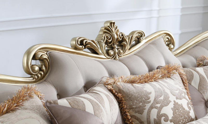 Valor Champagne Gold Chair Living Room Collection