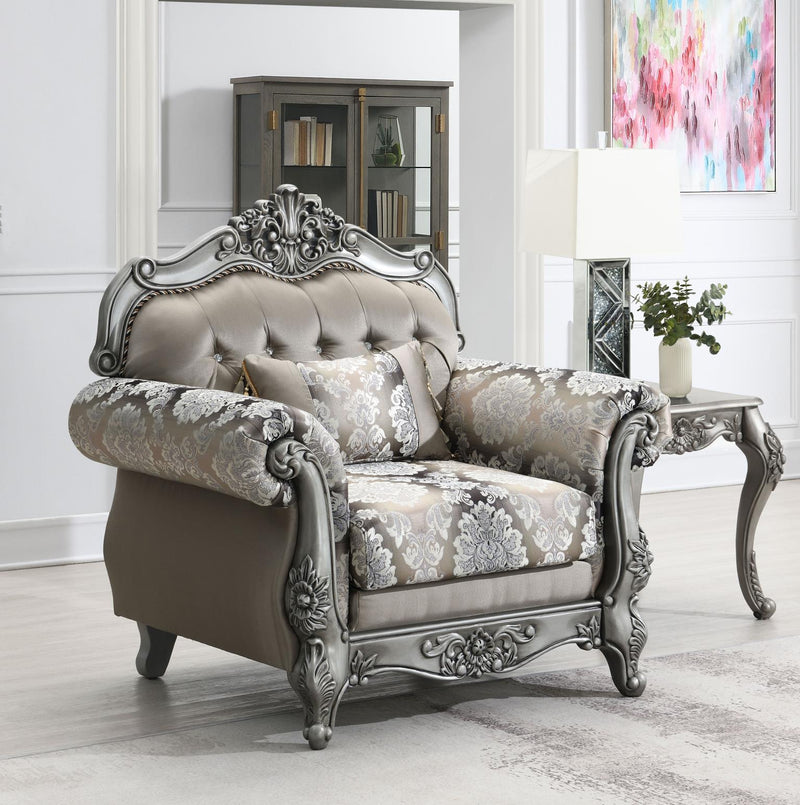 Dresden Gray Chair Living Room Collection