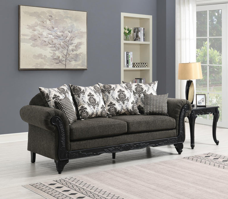 Carolmore Charcoal Gray Sofa Living Room Collection