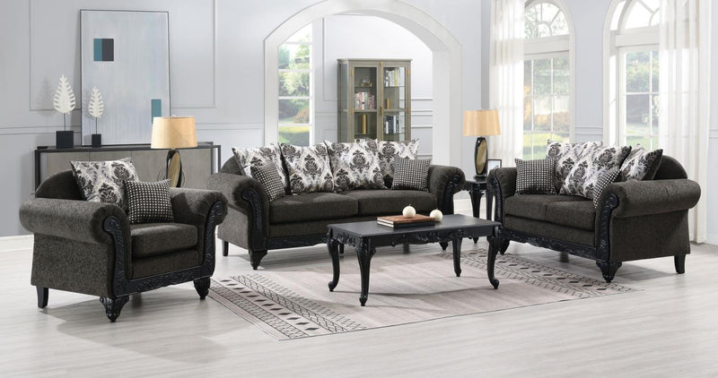 Carolmore Charcoal Gray Living Room Collection