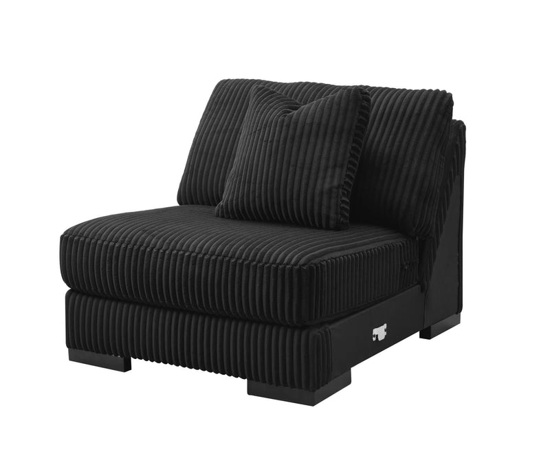 Bowie Ebony Black Living Room Sectional Collection