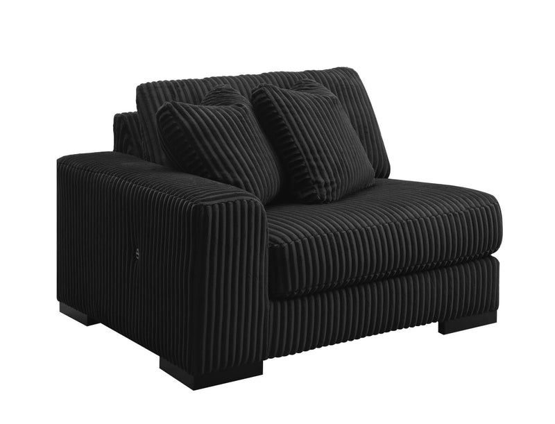Bowie Ebony Black Living Room Sectional Collection
