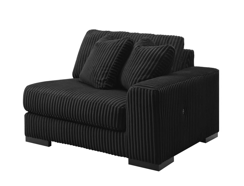 Bowie Ebony Black Living Room Sectional Collection
