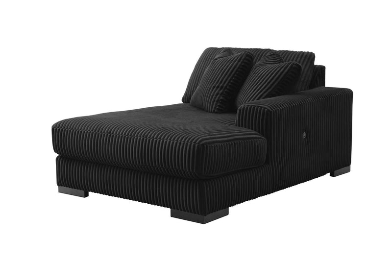 Bowie Ebony Black Living Room Sectional Collection