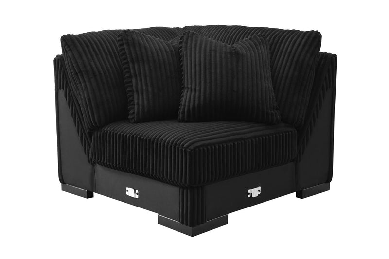 Bowie Ebony Black Living Room Sectional Collection