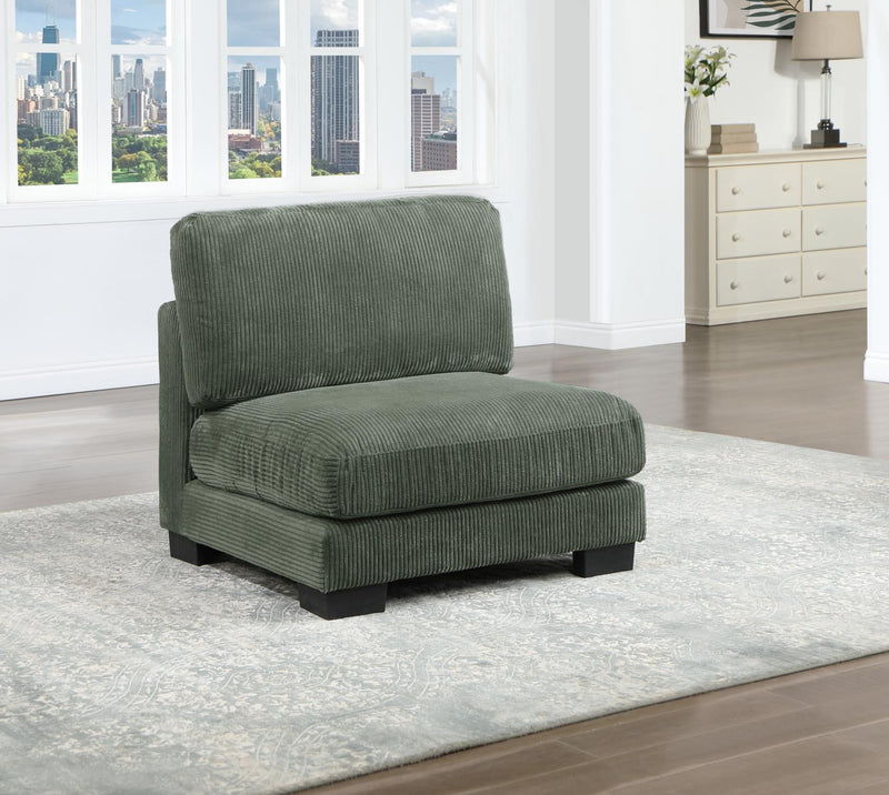 Bellagio Green Sectional Living Room Collection