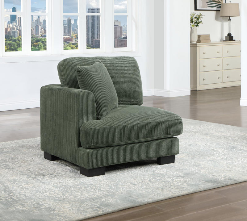 Bellagio Green Sectional Living Room Collection