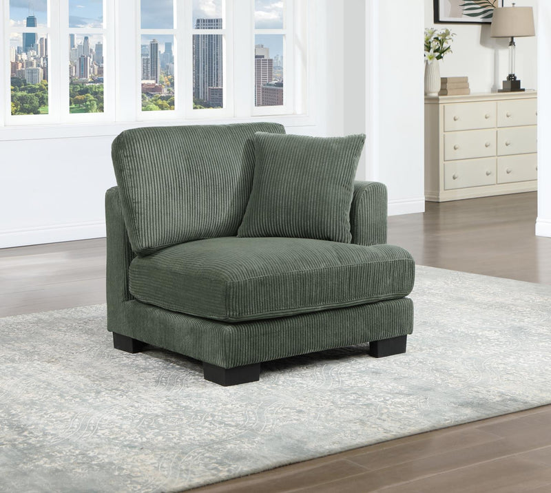 Bellagio Green Sectional Living Room Collection