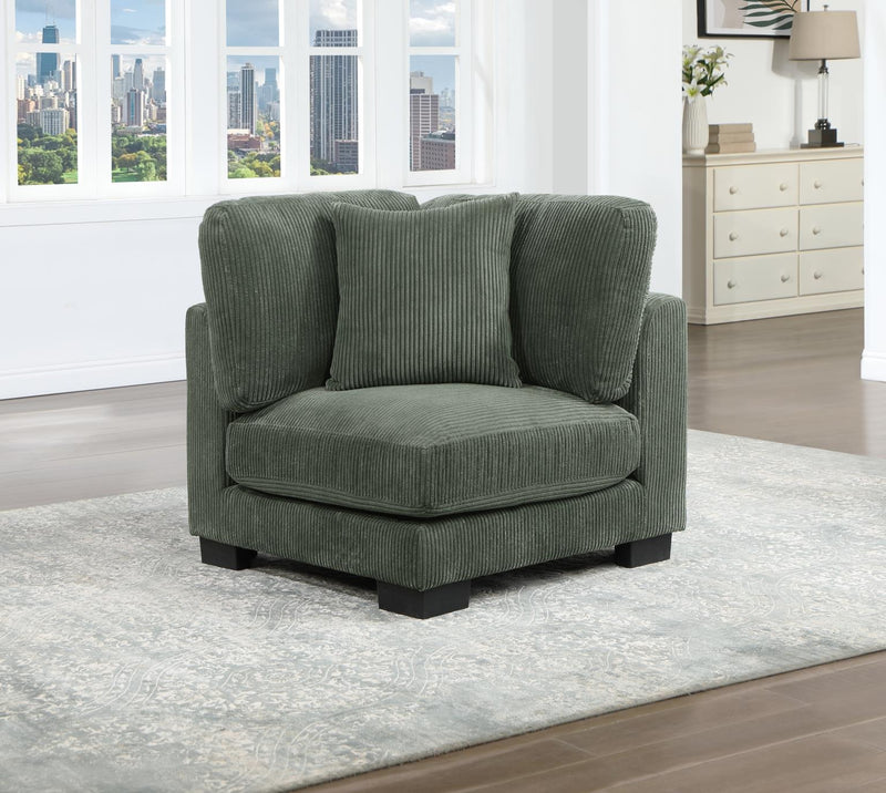 Bellagio Green Sectional Living Room Collection