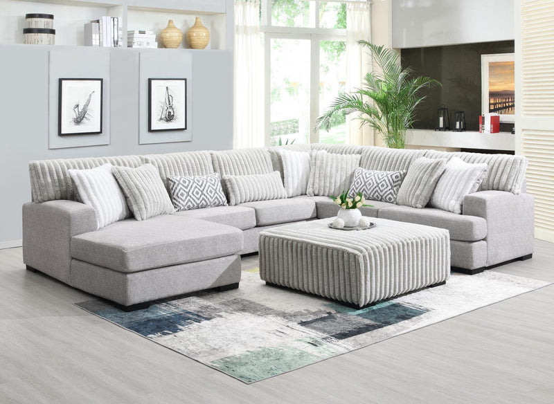 Doyline Light Gray Sectional Living Room Collection