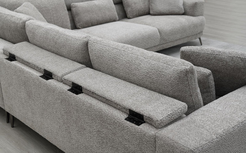Sierra Gray Sectional Living Room Collection