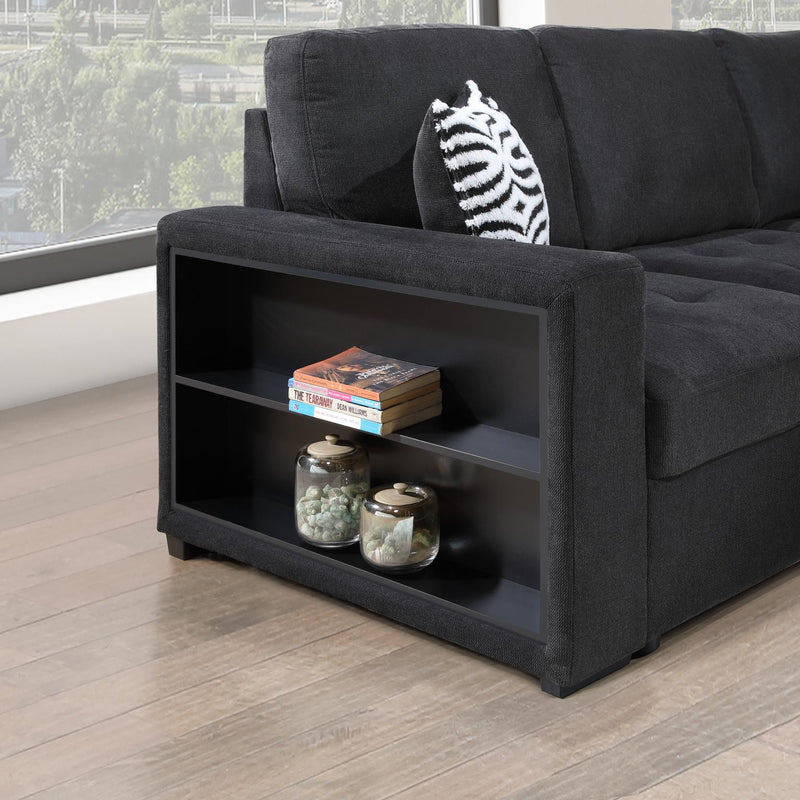 Gregale Black Sectional Living Room Collection