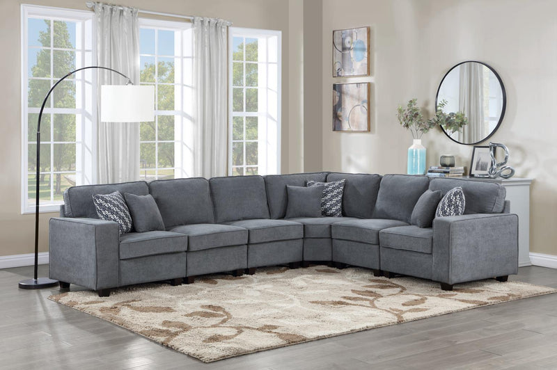 Ayrshire Gray Sectional Living Room Collection
