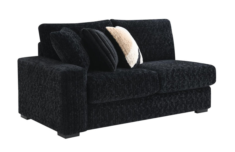 Jesse Black Sectional Living Room Collection