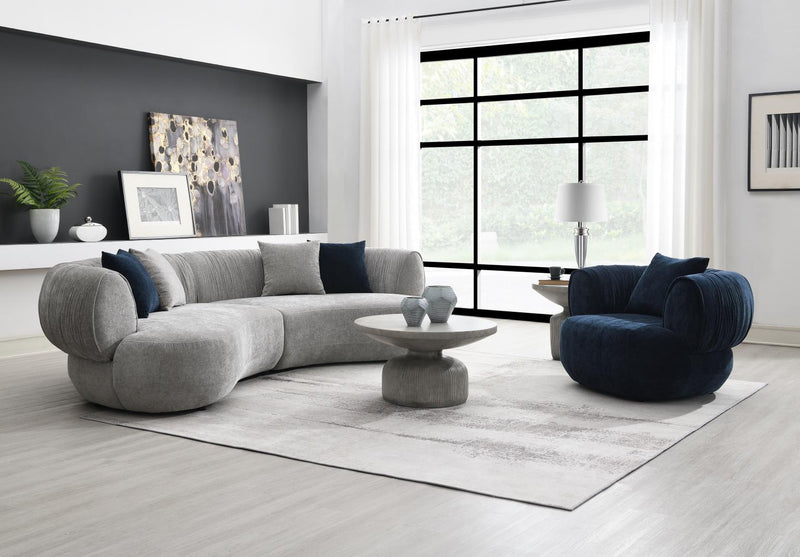 Azura Light Gray Sectional Living Room Collection