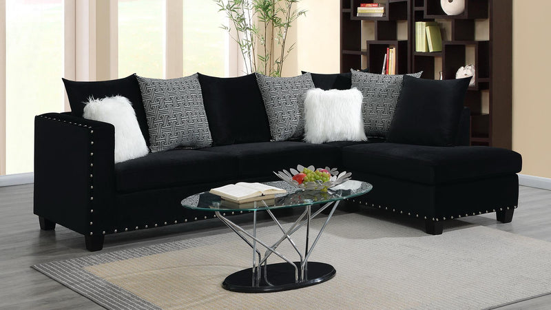 Dream Black Sectional Living Room Collection
