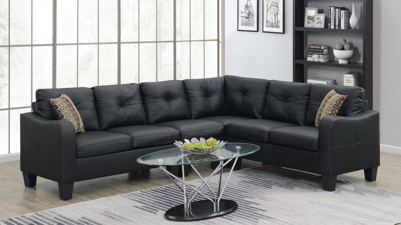 Edge Black Sectional Living Room Collection