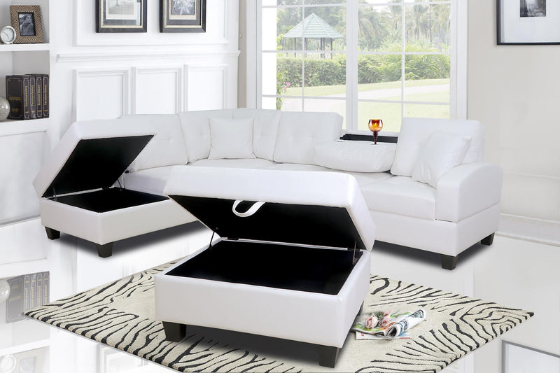 Alessia White Living Room Collection