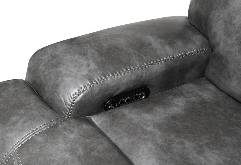 Elmer Charcoal Gray 6 PC Power Reclining Sectional