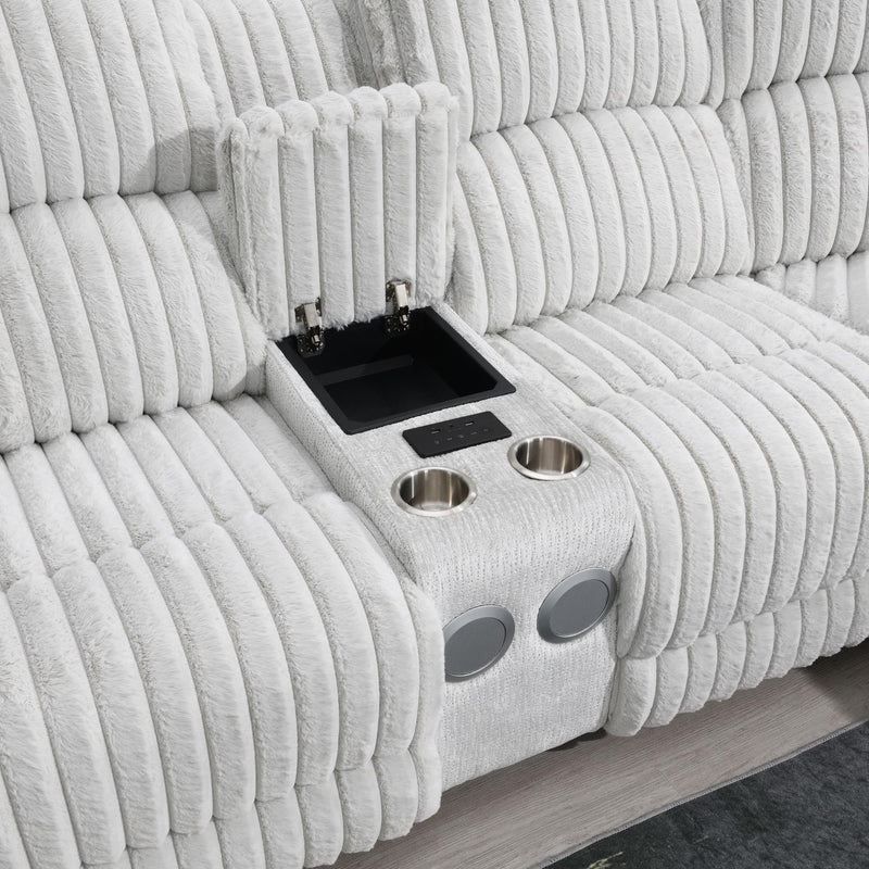 Great Gray Power Reclining Sectional