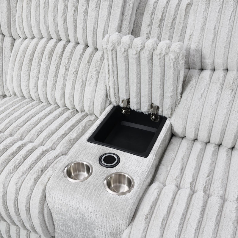 Great Gray Power Reclining Sectional