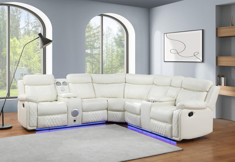 Benz Black Motion 3 Pc Sectional