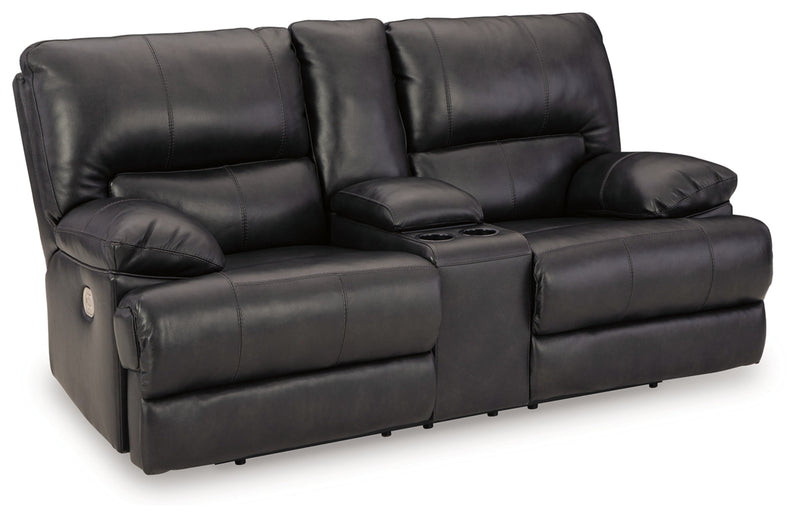Mountainous Power Reclining Loveseat/Console/Adjustable Headrest