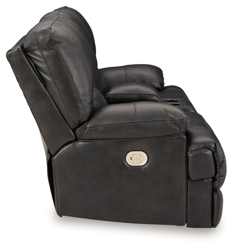 Mountainous Power Reclining Loveseat/Console/Adjustable Headrest