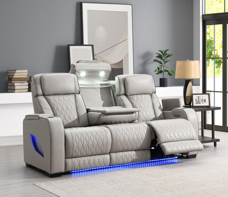 Portia Gray Sofa Living Room Collection