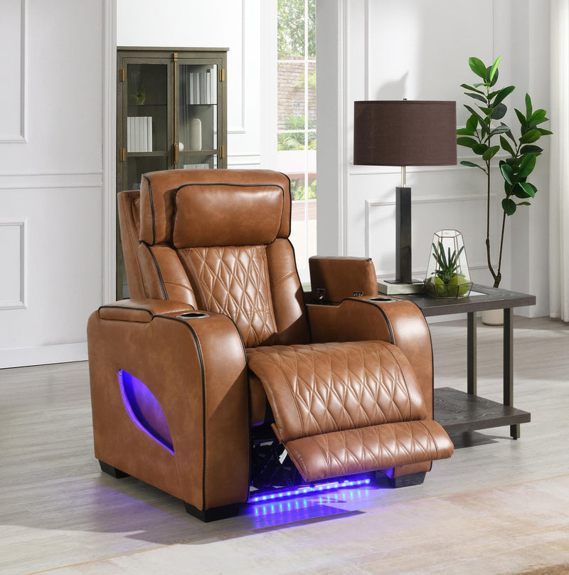 Portia Brown Reclining Living Room Collection