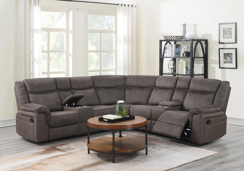 Hadley Brown Reclining Sectional