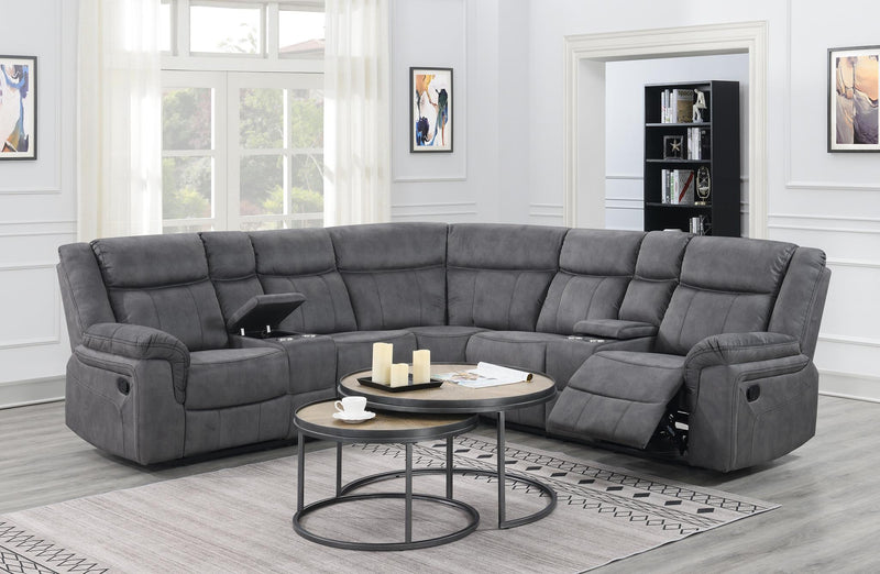 Hadley Gray Reclining Sectional