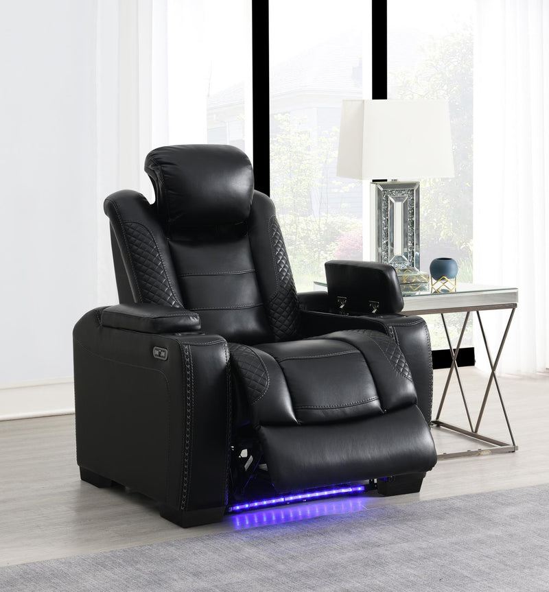Hunnley Black Motion Living Room Collection
