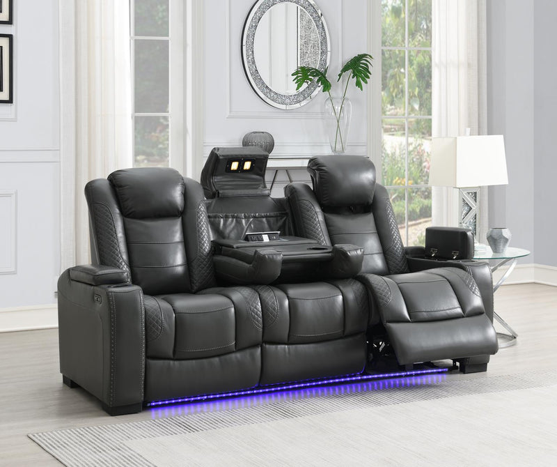 Hunnley Gray Motion Living Room Collection